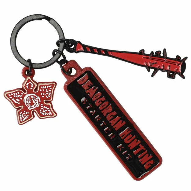 Deals ⌛ Bioworld Netflix Stranger Things Demogorgon Metal Keychain ✨ 3 Bioworld Netflix Stranger Things Demogorgon Metal Keychain