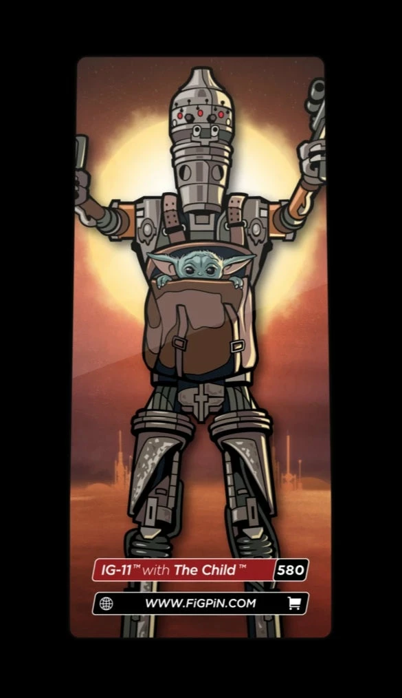 Promo β FiGPiN Star Wars The Mandalorian IG-11 With The Child 𧨠5 FiGPiN Star Wars The Mandalorian IG-11 With The Child