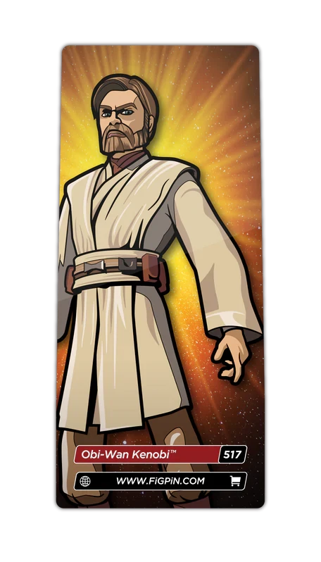 Top 10 π FiGPiN Star Wars The Clone Wars Obi-Wan Kenobi π 5 FiGPiN Star Wars The Clone Wars Obi-Wan Kenobi