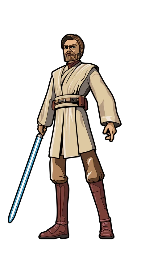 Top 10 π FiGPiN Star Wars The Clone Wars Obi-Wan Kenobi π 6 FiGPiN Star Wars The Clone Wars Obi-Wan Kenobi