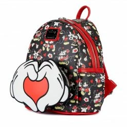 Loungefly Disney Mickey & Minnie Heart Hands Mini Backpack