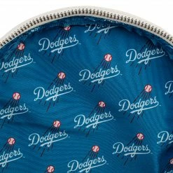 Exclusives (COMING SOON) Grotto Treasures Exclusive - Loungefly MLB Los Angeles Dodgers Baseball Seam Stitch Mini Backpack