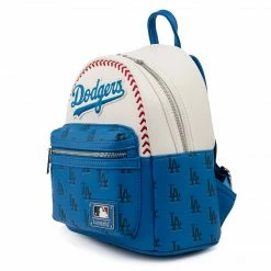 Exclusives (COMING SOON) Grotto Treasures Exclusive - Loungefly MLB Los Angeles Dodgers Baseball Seam Stitch Mini Backpack