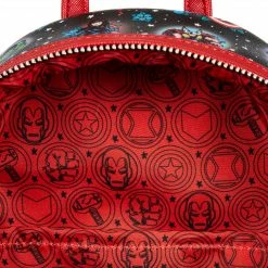 Cheapest 😉 Loungefly Marvel Avengers Tattoo AOP Mini 🎒 Backpack 💯 11 Loungefly Marvel Avengers Tattoo AOP Mini Backpack