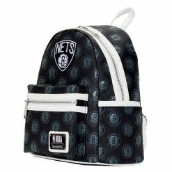 Loungefly NBA Brooklyn Nets Logo Mini Backpack