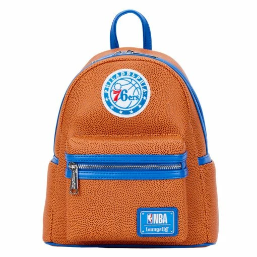 Loungefly NBA Philly 76ers Basketball Mini Backpack