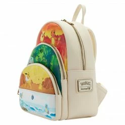 Pre-orders/Coming Soon (COMING SOON) Loungefly Pokemon Elements Triple Pocket Mini Backpack