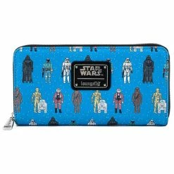 Loungefly Star Wars Action Figures All Over Print Wallet