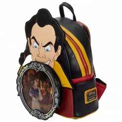 Loungefly Disney Villains Scene Beauty And The Beast Gaston Lenticular Mini Backpack