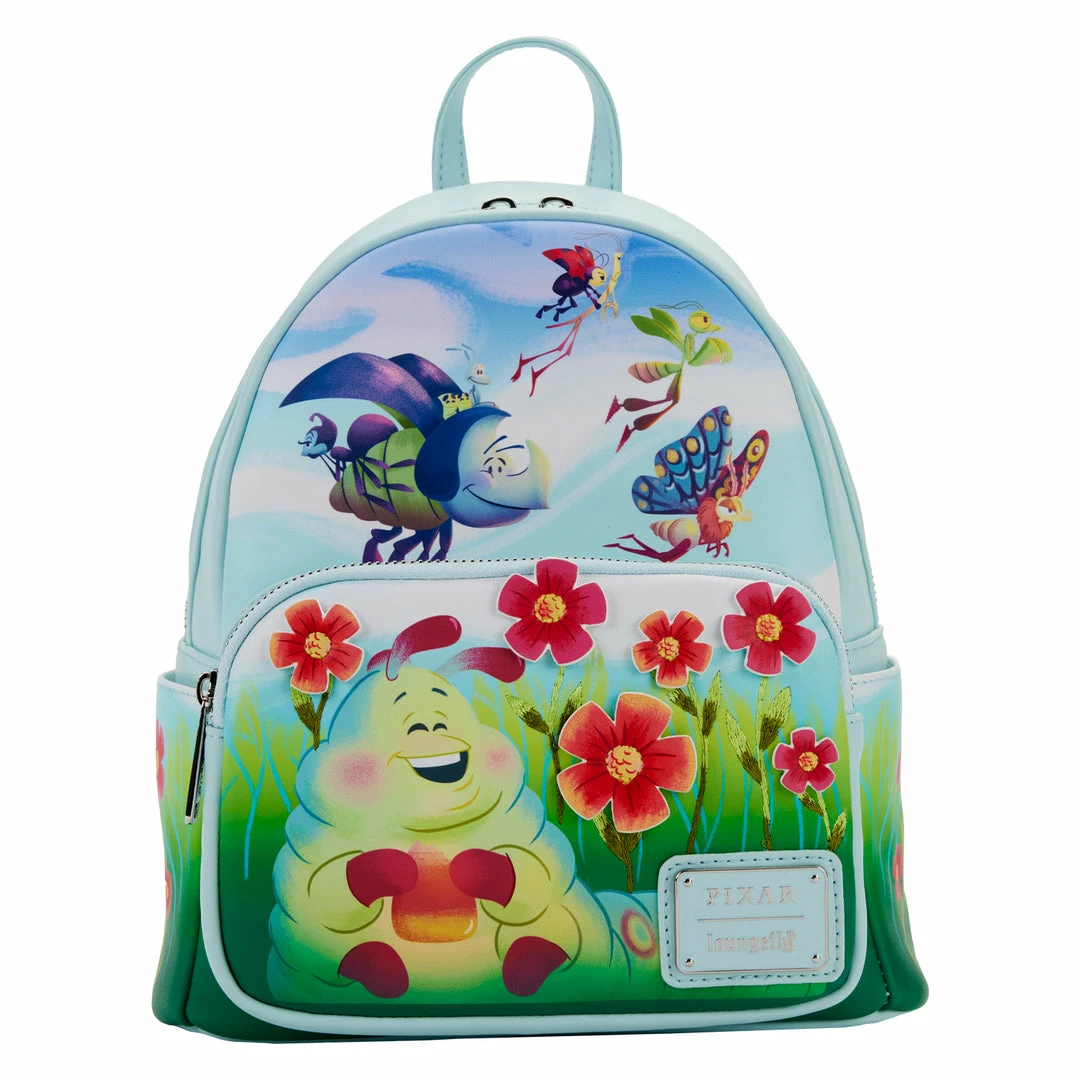 Promo 🌟 Loungefly Disney Pixar A Bug's Life Earth Day Mini 🎒 Backpack 🤩 3 Loungefly Disney Pixar A Bug's Life Earth Day Mini Backpack