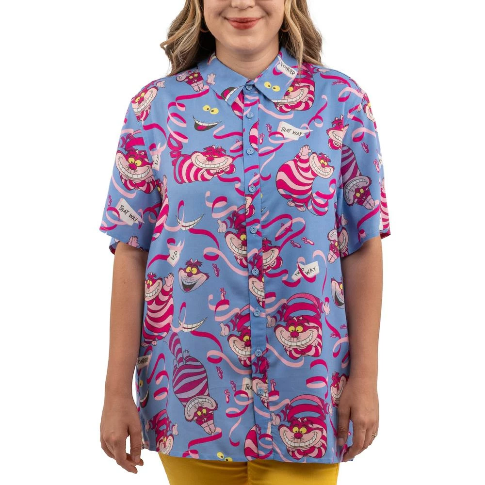 Flash Sale ๐ฅฐ Loungefly Disney Alice In Wonderland Cheshire Cat Camp ๐ Shirt ๐ 7 Loungefly Disney Alice In Wonderland Cheshire Cat Camp Shirt