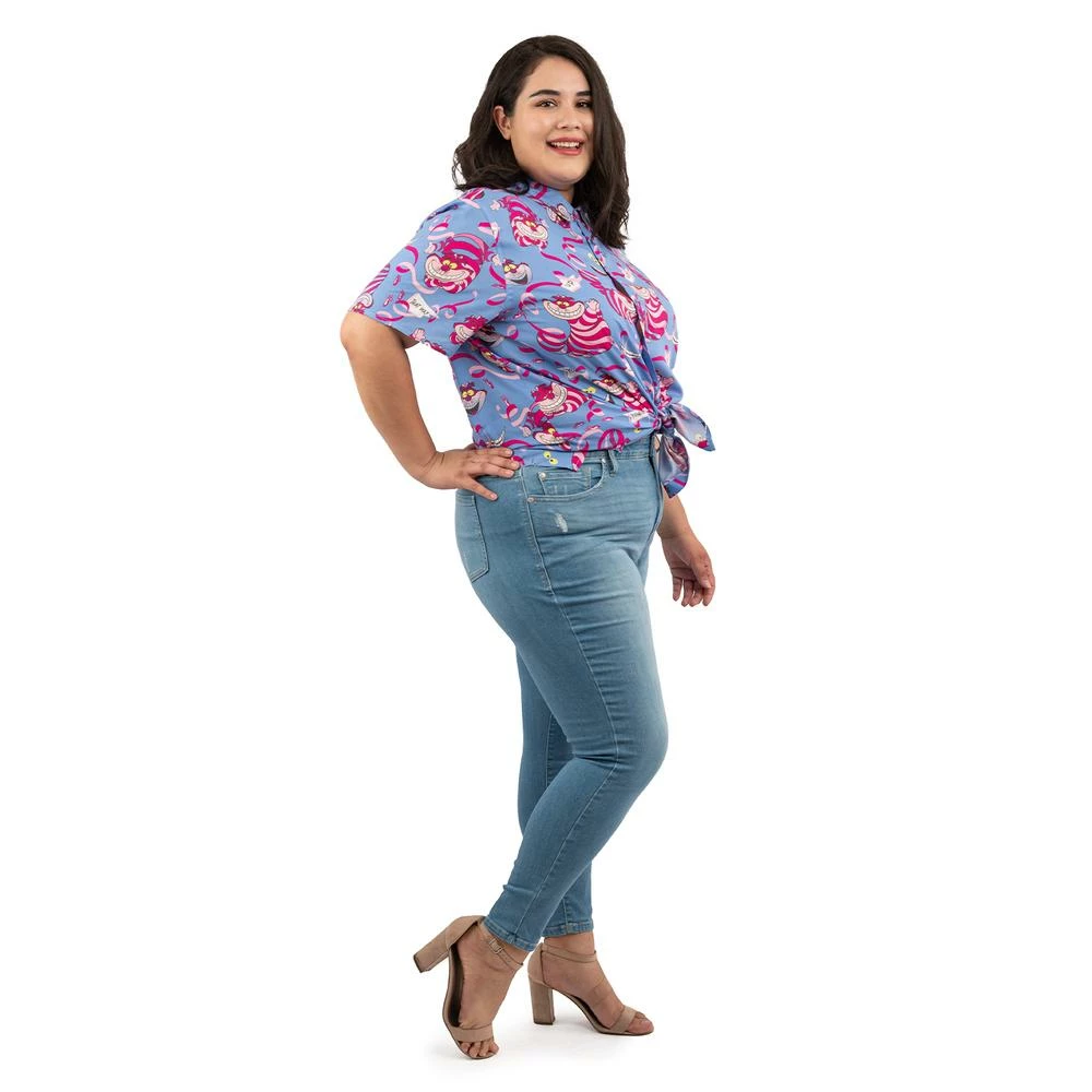 Flash Sale ๐ฅฐ Loungefly Disney Alice In Wonderland Cheshire Cat Camp ๐ Shirt ๐ 9 Loungefly Disney Alice In Wonderland Cheshire Cat Camp Shirt