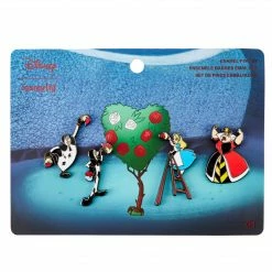 Loungefly Alice In Wonderland 4 Pc Pin Set