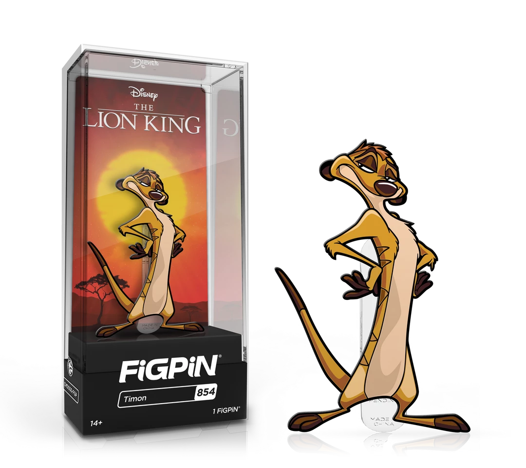 Brand new 𧨠(PRE-ORDER) FiGPiN Disney The Lion King Timon π 3 (PRE-ORDER) FiGPiN Disney The Lion King Timon